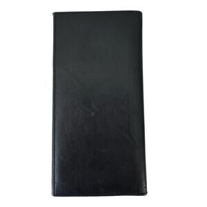ST DENNIS Black Leather Wallet Portfolio Unisex